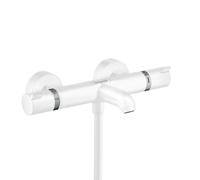 hansgrohe Ecostat hansgrohe Comfort Ecostat 13114700 apparent, 2x sorties, saillie 178 mm, blanc mat