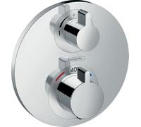 hansgrohe Ecostat - Façade pour mitigeur thermostatique pour 2 sorties chrome