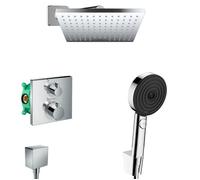 Hansgrohe Ecostat Shape Pulsify Set de douche encastré tout en 1 avec douche de tête 230 XXL + Douchette 3 jets Performance