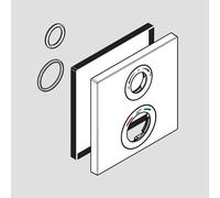 hansgrohe Ecostat Square Cache pour mitigeur thermostatique encastré, 93241000,