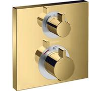 hansgrohe Ecostat Square kit de montage final 15714990 thermostat, 2 Verbraucher , encastré, optique or poli