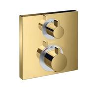 hansgrohe Ecostat Square kit de montage final 15714990 thermostat, 2 Verbraucher , encastré, optique or poli