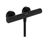 hansgrohe Ecostat Fine Thermostat de douche, apparent, 1 consommateur, 13324670, Couleur: noir mat