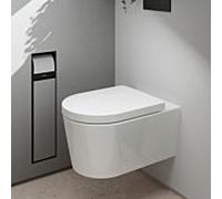 Hansgrohe Cuvette WC suspendue EluPura S – AquaFall, abattant à descente lente, blanc 62021450