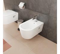 hansgrohe EluPura Original S bidet mural, 1 trou de robinetterie, avec trop-plein, SmartClean, 360x540x260mm, blanc, 61171450