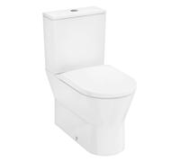Ensemble WC sur pied hansgrohe EluPura Original S 60346450, chasse d'eau AquaChannel, avec réservoir et abattant à fermeture douce et système de déverrouillage rapide, blanc