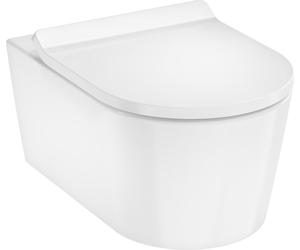 hansgrohe EluPura S Ensemble de WC suspendu 540 AquaHelix Flush avec siège de WC SoftClose et QuickRelease, Slim, blanc, 60344450