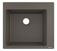 Hansgrohe Encastrer Match0 43312290 - 560 x 510 mm, cuve principale 2000 - Gris pierre