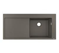 hansgrohe encastrer match0 43314290 1050 x 510 mm, 2000 principal 2000 droite, égouttoir, gris pierre