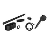 HANSGROHE Ensemble d'accessoires de douche sans thermostatique noir mat WallStoris Noir mat G