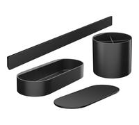 HANSGROHE Ensemble d'accessoires WallStoris pour la salle de bains - Noir mat