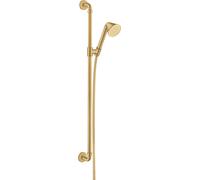 hansgrohe Ensemble de douche AXOR 0,90 m, avec douchette 85 1 jet, 26023250, Couleur: Optique or brossé