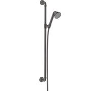 hansgrohe Ensemble de douche AXOR 0,90 m, avec douchette 85 1 jet, 26023340, Couleur: Chrome noir brossé