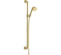 hansgrohe Ensemble de douche AXOR 0,90 m, avec douchette 85 1 jet, 26023950, Couleur: laiton brossé