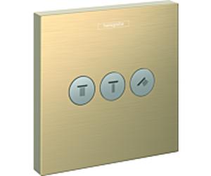 hansgrohe Ensemble de garniture ShowerSelect 15764140 valve dissimulée, 3 Verbraucher , bronze brossé