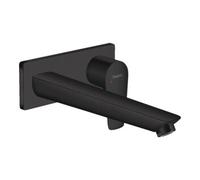 hansgrohe Ensemble de montage prêt à l’emploi Talis E mitigeur lavabo encastré, saillie 225 mm, noir mat Quantité:1