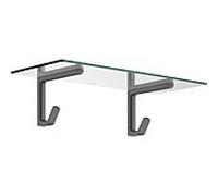 hansgrohe Etagère Axor 42842340 600mm, pour serviette de bain, chrome noir brossé