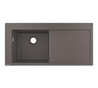 Hansgrohe Évier 43330290 – 1050×510 mm, 2000 principal 2000 à gauche, égouttoir, gris pierre