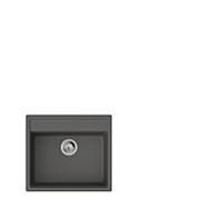 hansgrohe évier encastré 43359290 550x490mm, gris pierre