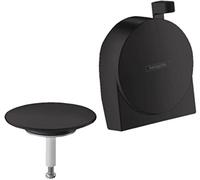 hansgrohe Exafill S Set Complet de vidage pour baignoire standard et spéciale, noir mat, 58117670