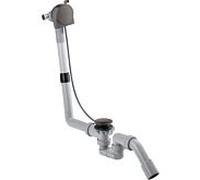 Hansgrohe Axor Exafill S kit complet, entrÃ©e de baignoire, garniture de vidage et de trop-plein, 58307, Coloris: Chrome noir brossÃ© - 58307340