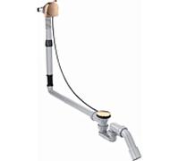 hansgrohe Exafill set complet 58317300 bec de baignoire, set de vidage et trop-plein, or rouge poli