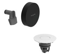 hansgrohe Exafill Set de finition Bec déverseur pour baignoire, garniture d'écoulement et de trop-plein, 58119670, Couleur: noir mat