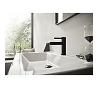 Hansgrohe Mitigeur monocommande Finoris lavabo 110 – saillie 139 mm, vidage à tirette, Noir mat
