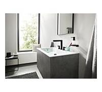 hansgrohe Finoris 160 3 trous mitigeur lavabo 76034670 avec push-open garniture de vidange , noir mat