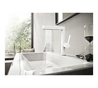 hansgrohe Finoris 230 mitigeur lavabo 76063700 avec douchette extractible 2jet et garniture de vidange push-open, blanc mat