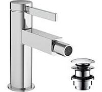 Hansgrohe Mitigeur pour bidet Finoris monocommandé vidage Push-Open saillie 129mm Chrome 76200000