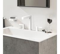 Hansgrohe Robinetterie de lavabo Finoris 3 trous 160 Push-Open portée 169 mm blanc mat