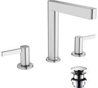 hansgrohe Finoris 160 3 trous mitigeur lavabo 76034000 avec push-open garniture de vidange , chromé