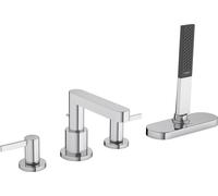 hansgrohe Finoris robinetterie de bord de baignoire 4 trous avec boîte à flexible (sBox), saillie 152 mm, 76444000, Couleur: chrome