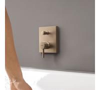 Kit d'installation Hansgrohe Finoris 76415140 pour mitigeur de baignoire encastré, bronze brossé