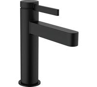 hansgrohe Finoris 110 mitigeur lavabo 76023670 avec garniture de vidange push-open, noir mat