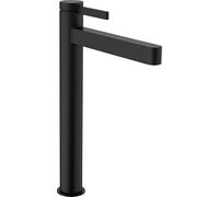 hansgrohe Finoris Mitigeur monocommandÃ© pour lavabo 260 avec vidage Push-Open, saillie 208 mm, 76070, Coloris: Noir Mat - 76070670