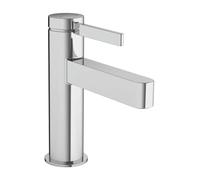 hansgrohe Finoris Mitigeur monocommandé pour lavabo 100 avec vidage Push-Open, saillie 126 mm, 76010000, Couleur: chrome