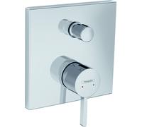 hansgrohe Finoris Mitigeur monocommandé encastré pour bain avec combiné de sécurité intégré selon EN1717, 76410, 76416000, Couleur: chrome