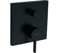 hansgrohe Finoris Mitigeur monocommandé encastré pour bain avec combiné de sécurité intégré selon EN1717, 76410, 76416670, Couleur: Noir Mat