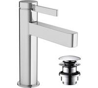 hansgrohe Finoris Mitigeur monocommandé pour lavabo 110 CoolStart avec vidage Push-Open, saillie 139 mm, 76024000, Couleur: chrome