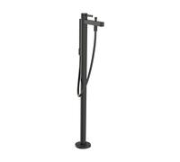 hansgrohe Finoris Mitigeur monocommandé pour bain au sol, saillie 210 mm, 76445340, Couleur: Chrome noir brossé
