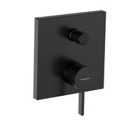 Kit d'installation Hansgrohe Finoris 76416340 pour mitigeur de baignoire encastré, avec sécurité intégrée, finition chrome noir brossé