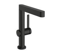 hansgrohe Finoris robinetterie de lavabo 230 avec bec pivotant et vidage Push-Open, portée 178mm, 76060340, Couleur: Chrome noir brossé