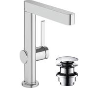 Hansgrohe Mitigeur lavabo Finoris 230 - bec pivotant, vidage Push-Open, saillie 178 mm - Chrome