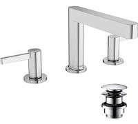hansgrohe Finoris 110 3 trous mitigeur lavabo 76033000 avec push-open garniture de vidange , chromé