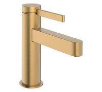 hansgrohe Finoris robinetterie de lavabo monocommande 100 avec vidage PUSH-Open, portée 126mm, 76010140, Couleur: Bronze brossé
