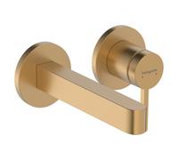 Hansgrohe Mitigeur monocommande Finoris mural pour lavabo bec 16,5 cm saillie 168 mm Bronze brossé