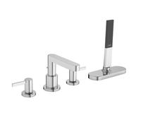 hansgrohe Finoris robinetterie de bord de baignoire 4 trous avec boîte à flexible (sBox), saillie 152 mm, 76444000, Couleur: chrome