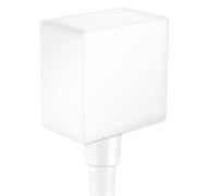 raccord de tuyau AXOR Starck FixFit de taille artisanale avec clapet anti-retour et cornière en plastique, 26455700, Couleur: blanc mat